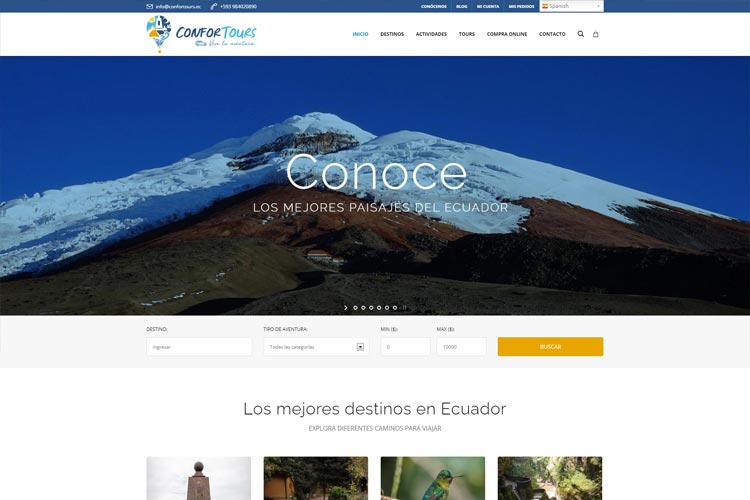 ecommerce turismo ecuador